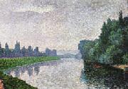 Albert Dubois-Pillet The Marne River at Dawn oil painting picture wholesale